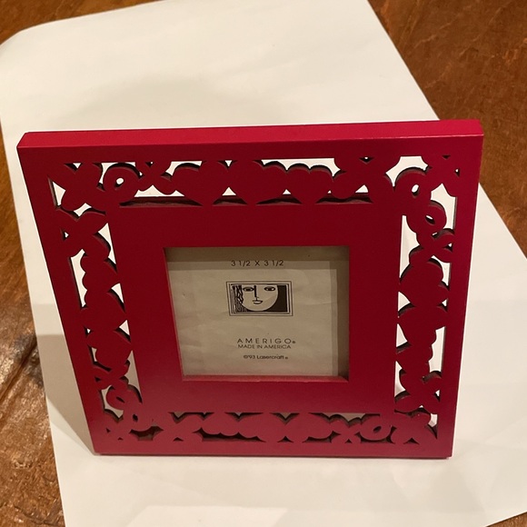 Red Hearts XO Love Picture Photo Vintage Frame Valentine’s Day Anniversary - Picture 8 of 8
